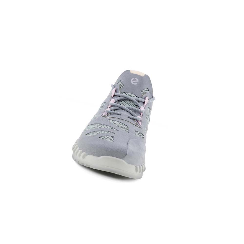 Ecco Zipflex Low Tex Sneakers Dam Silver Grå | SE 270EBC